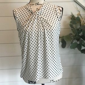 TOMMY HILFIGER Polka Dot Tank Top Blouse - small